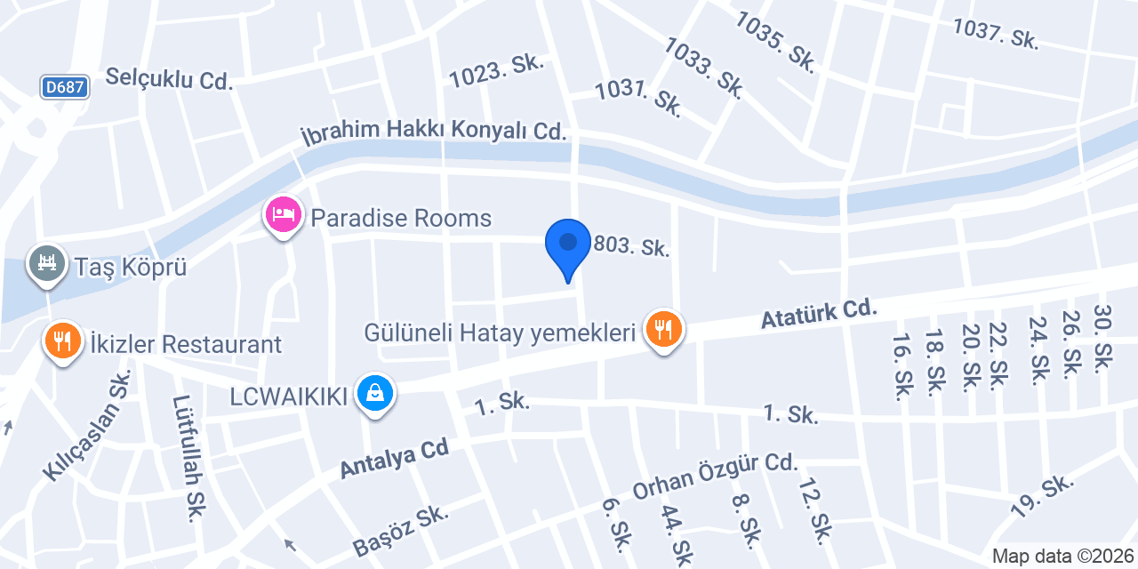 Diş Hekimi Büşra Nur İncer konumu