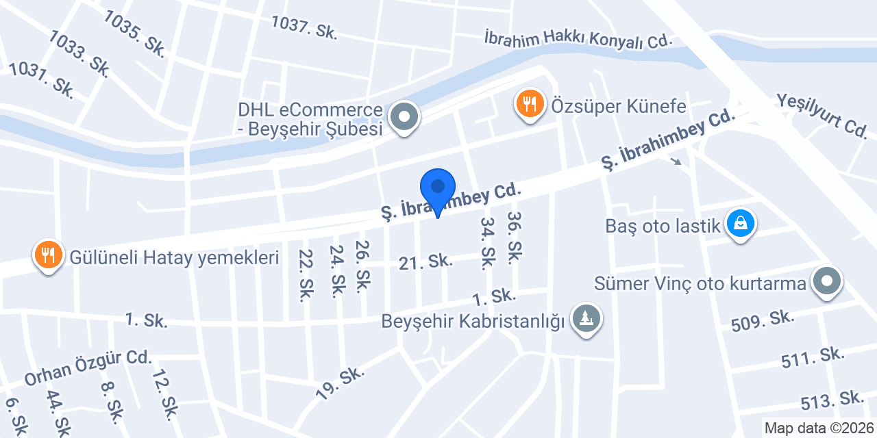 İnegöl Mobilya İnmo konumu