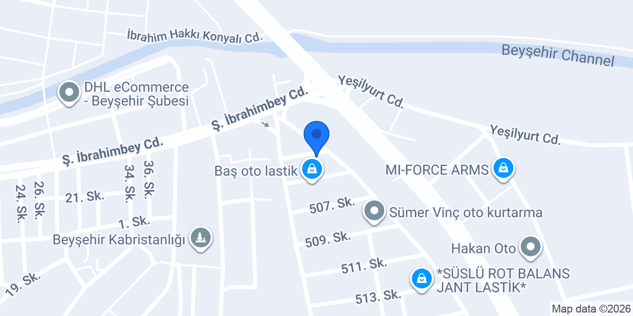 Akşahin Oto konumu
