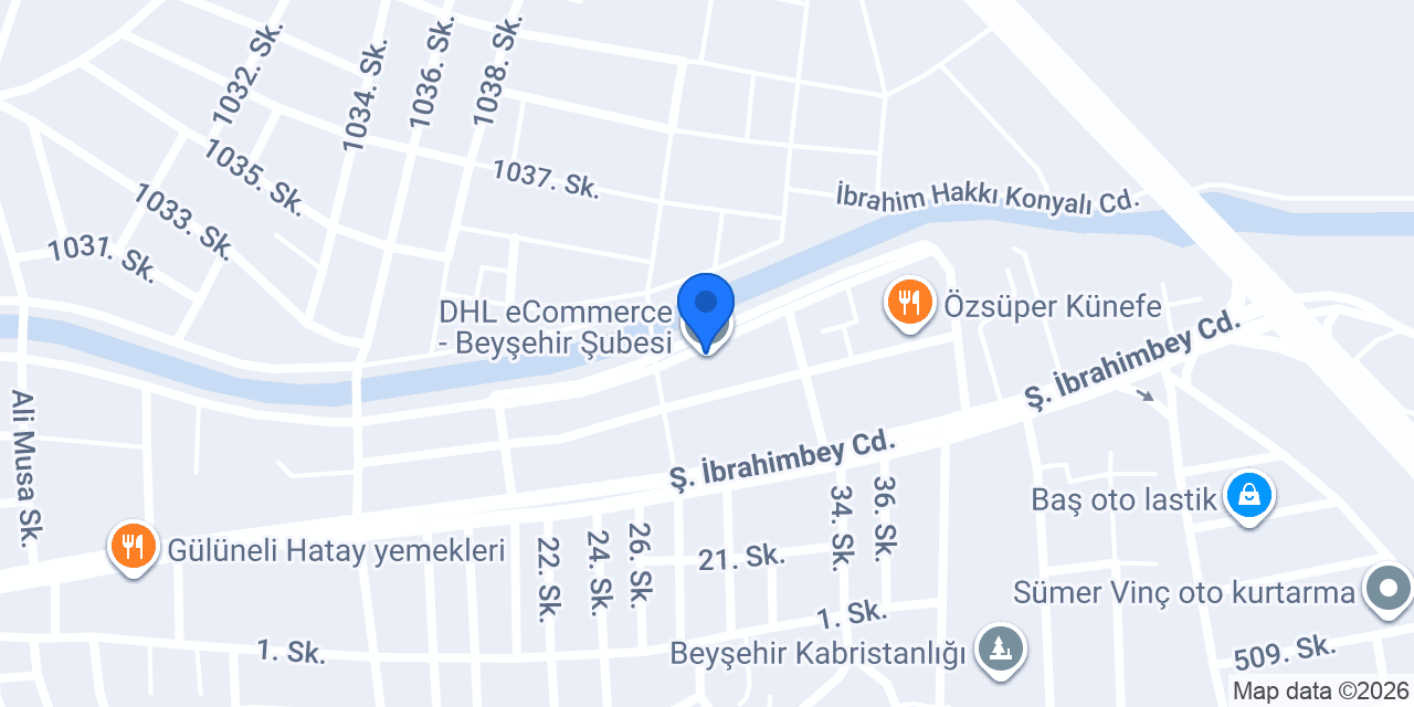DHL eCommerce - Beyşehir Şubesi konumu