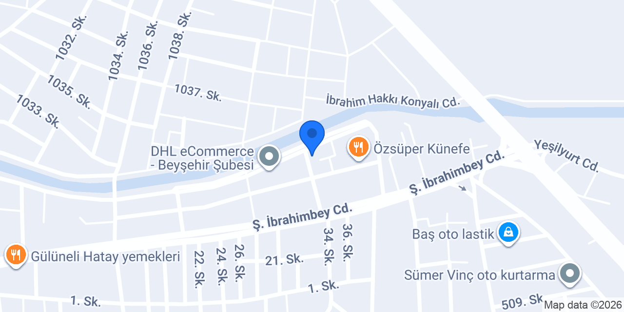 Aras Kargo Beyşehir Şubesi konumu