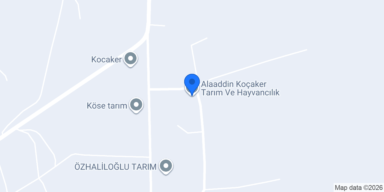 Alaaddin Koçaker Tarım Ve Hayvancılık konumu