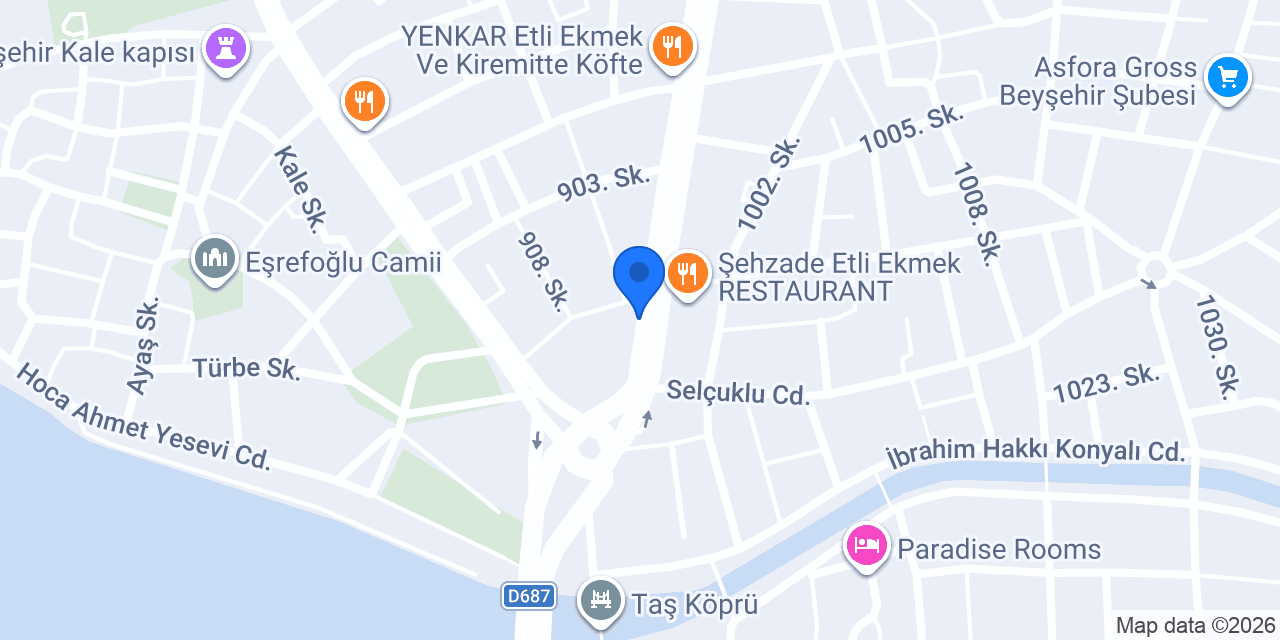 Maydonoz Döner Beyşehir konumu