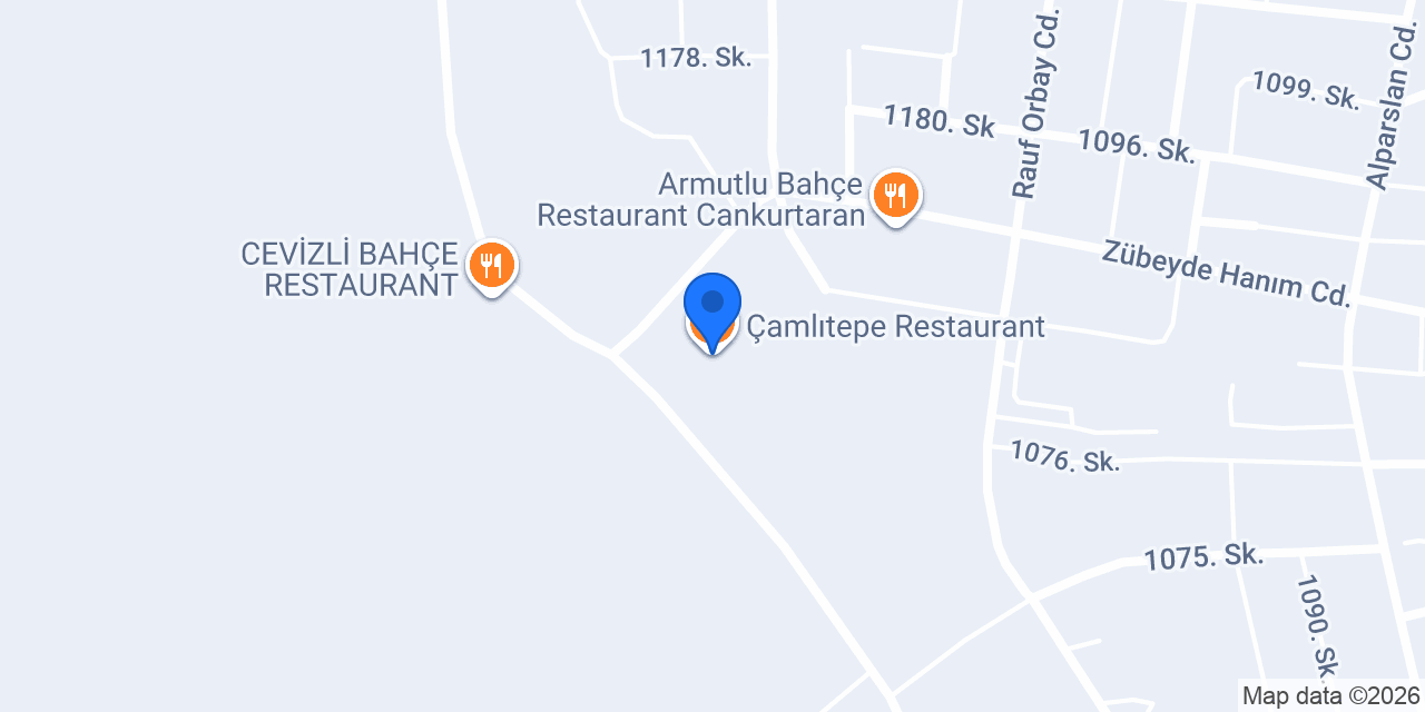 Çamlıtepe Restaurant konumu
