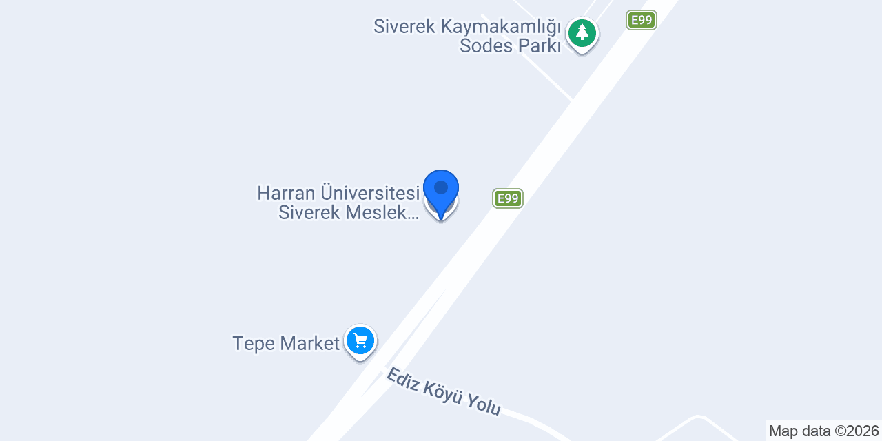 Harran Üniversitesi Siverek Meslek Yüksekokulu konumu