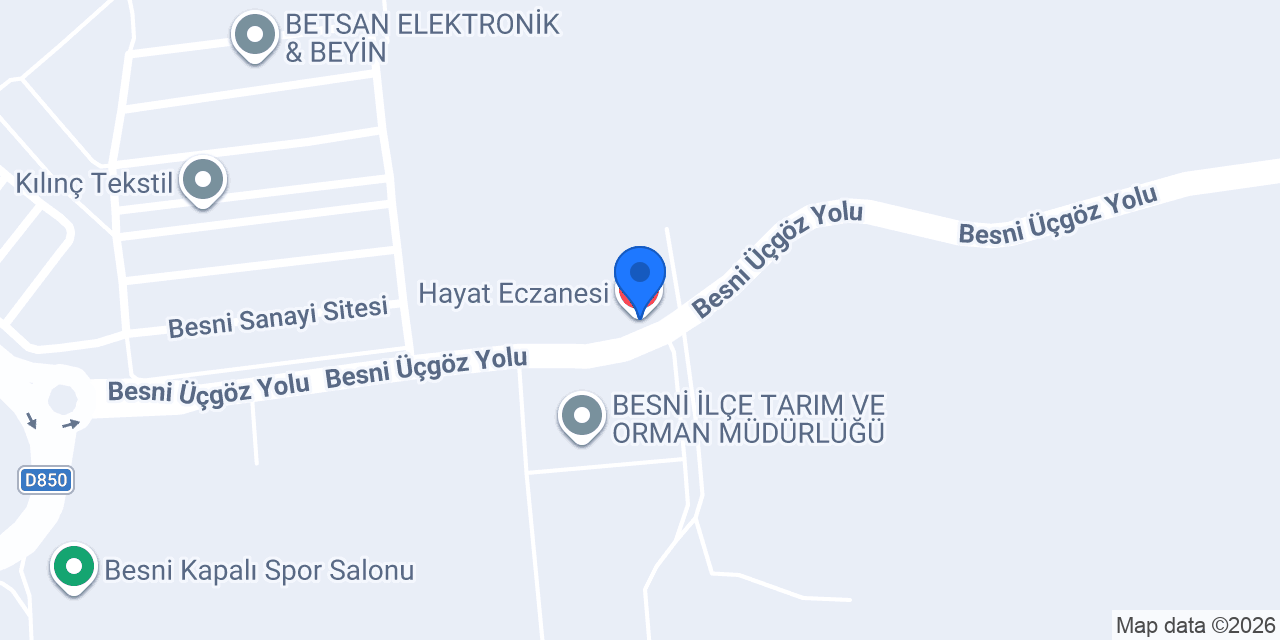 Hayat Eczanesi konumu