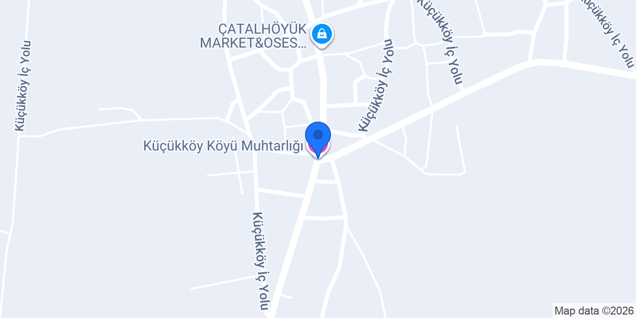 Küçükköy Köyü Muhtarlığı konumu