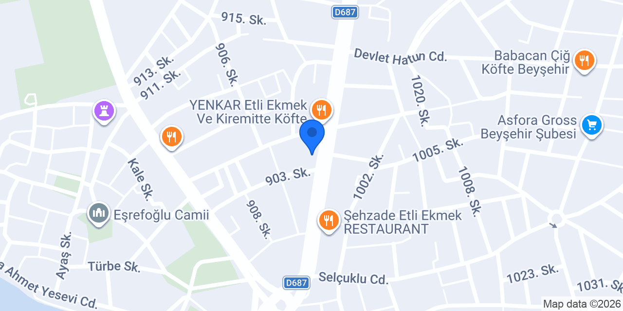 Via Pluvia Beyşehir konumu