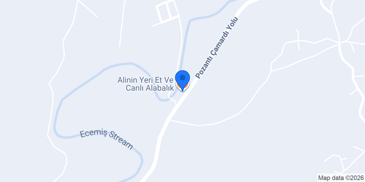 Alinin Yeri Et Ve Canlı Alabalık konumu