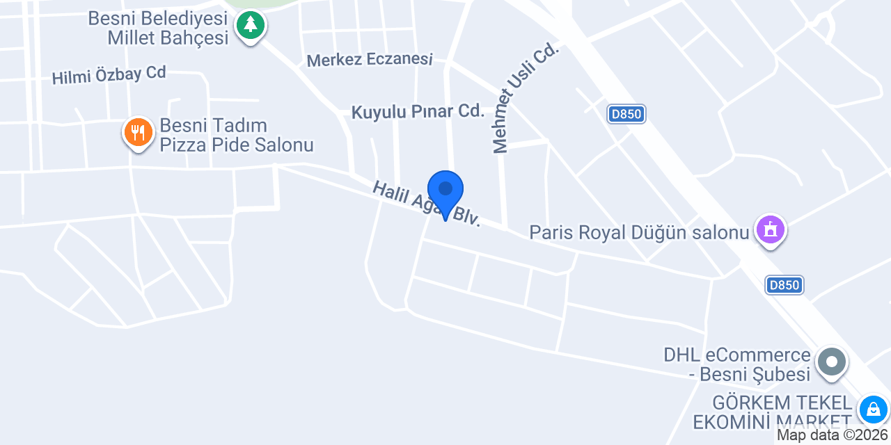BESNİ İŞLER KİTABEVLERİ konumu