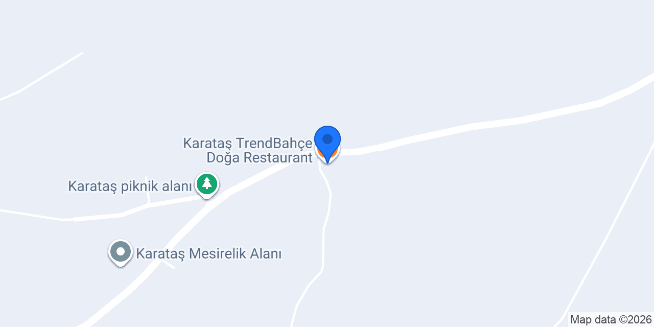 Karataş TrendBahçe Doğa Restaurant konumu