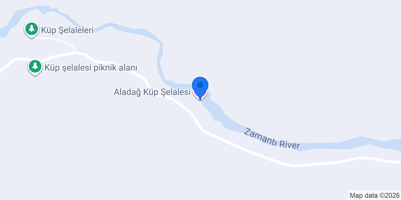 Aladağ Küp Şelalesi konumu
