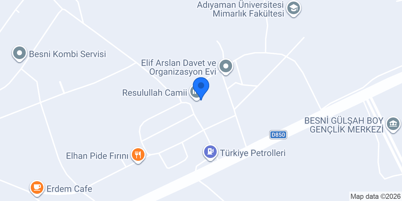 Resulullah Camii konumu