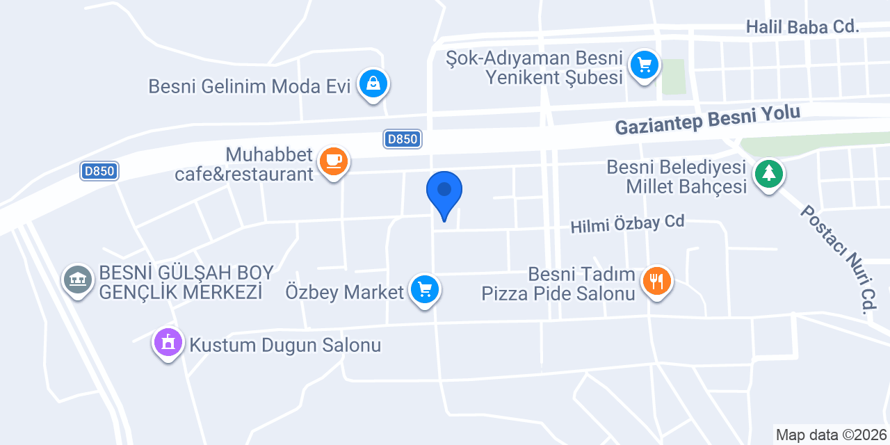 Özel kasap ve şarküteri konumu