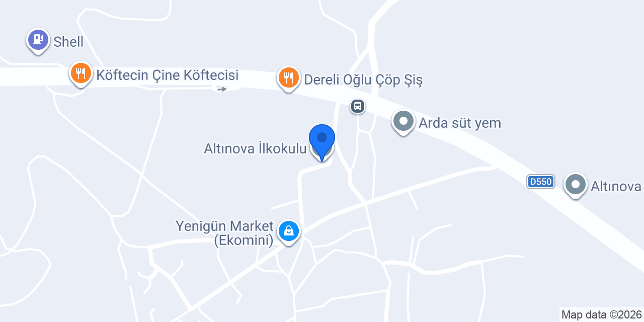 Altınova İlkokulu konumu
