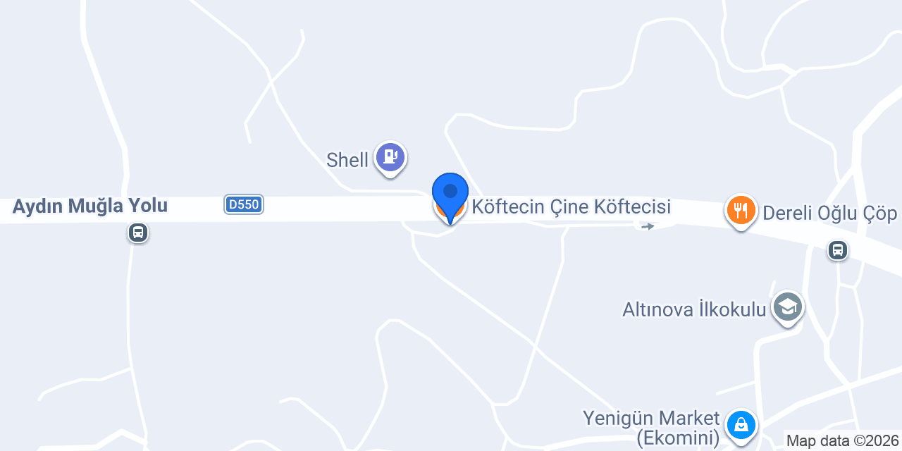 Köftecin Çine Köftecisi konumu
