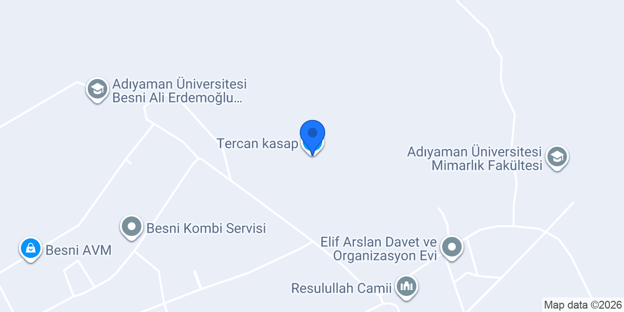 Tercan kasap konumu