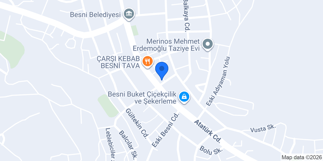 Şen et market konumu