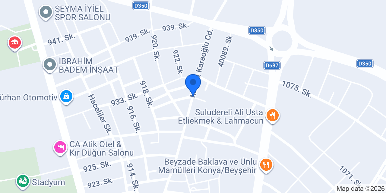 Beysehir taksi konumu