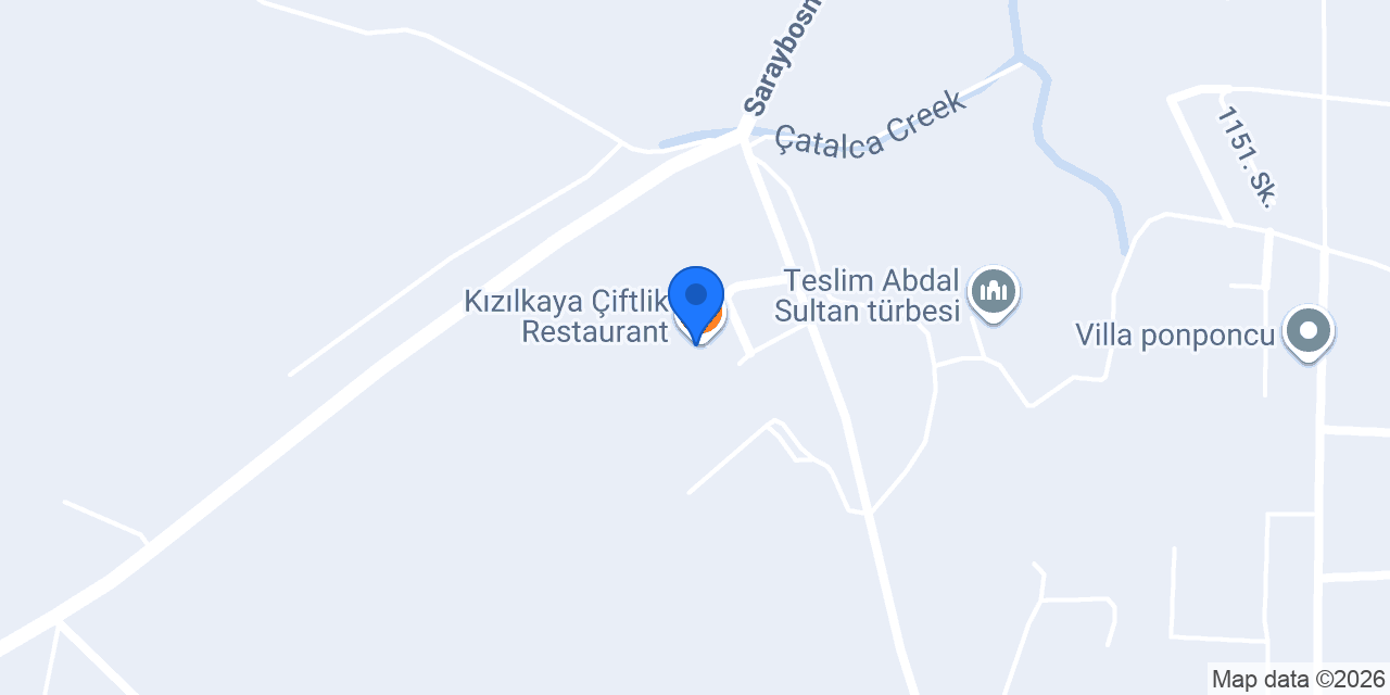 Kızılkaya Çiftlik Restaurant konumu