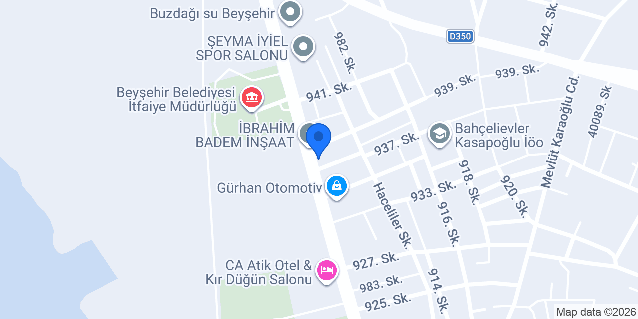 Göl Psikoteknik Beyşehir konumu