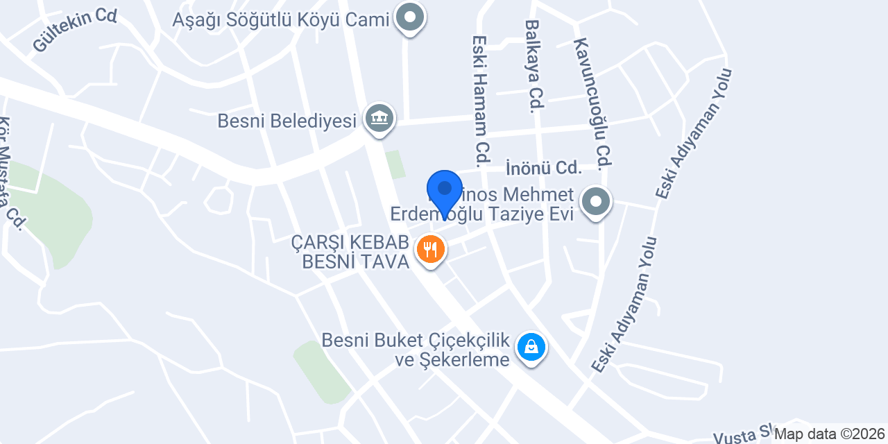 Besni İlçe Noterliği konumu