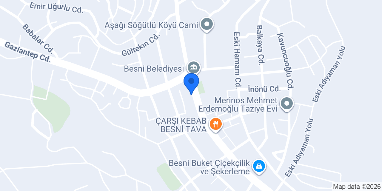 Besni 1. Noterliği konumu