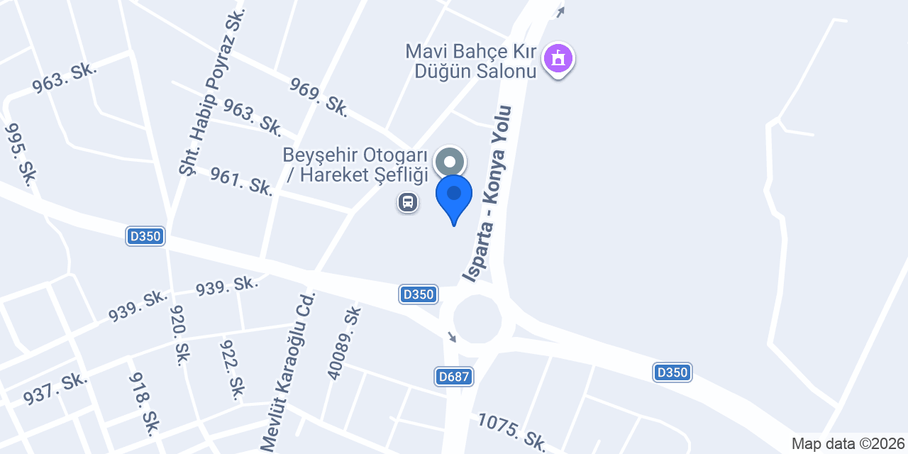 Cevizler Beyşehir Seyahat konumu
