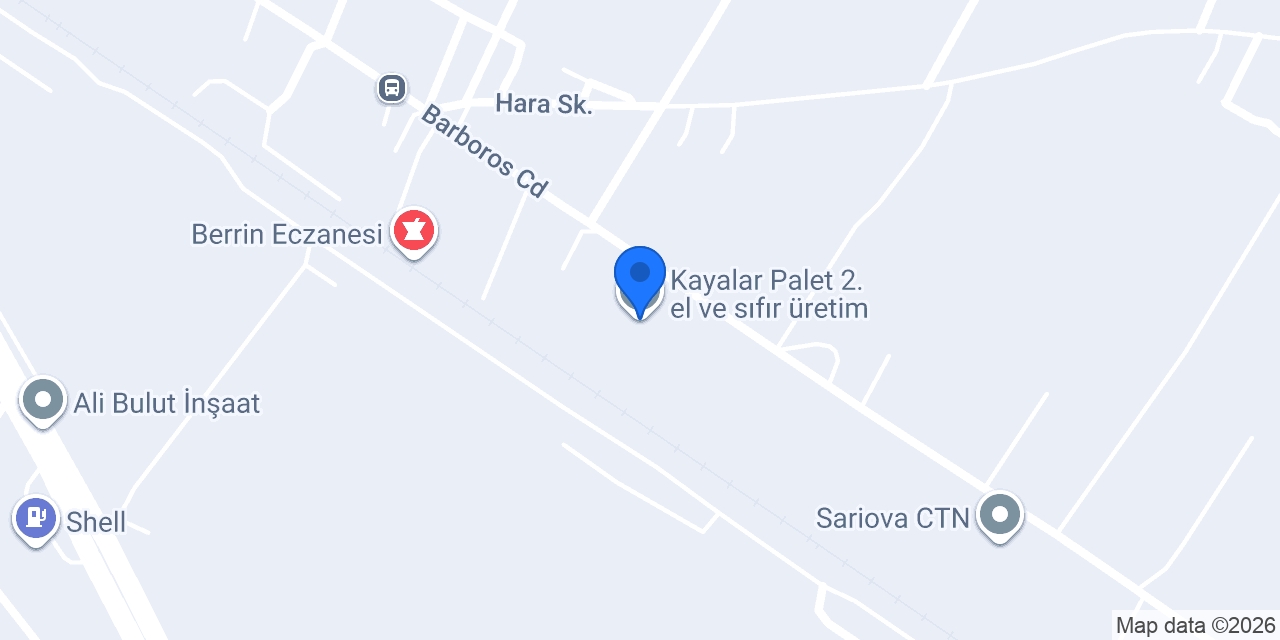 Kayalar Palet 2.el ve sıfır üretim konumu