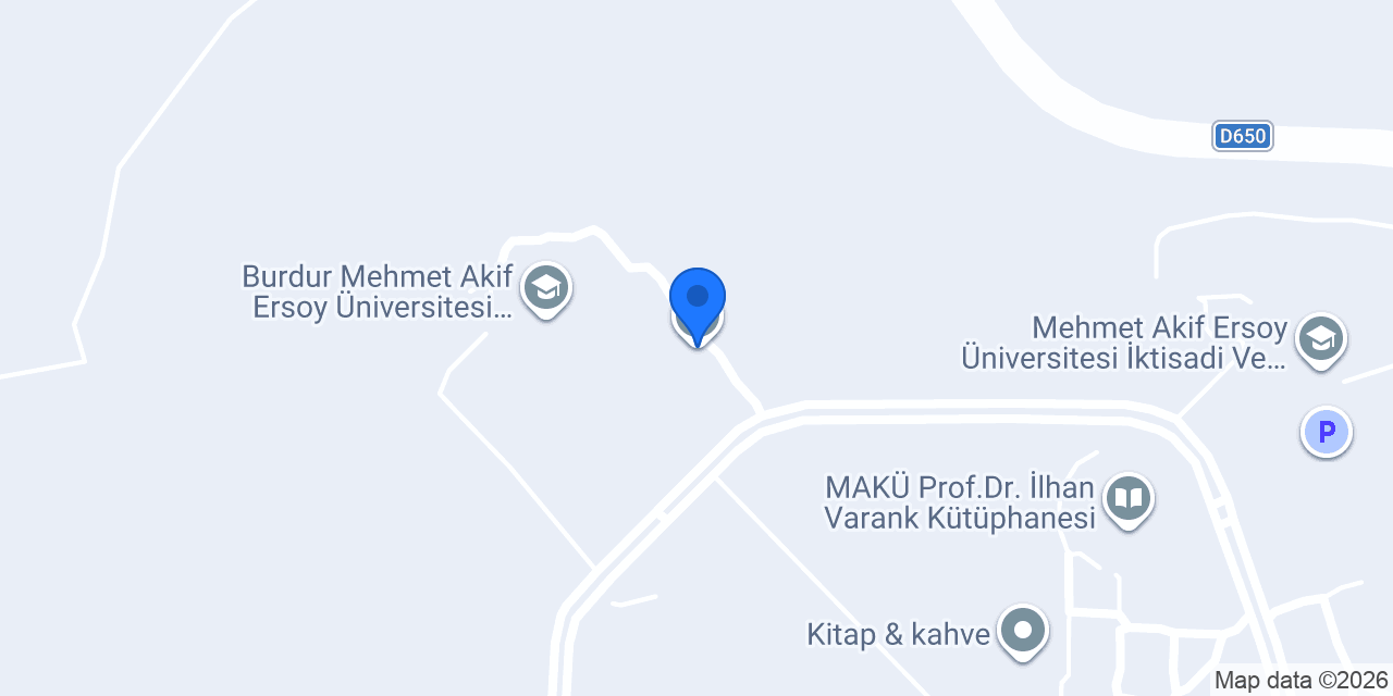Burdur Gelişim Merkezi konumu