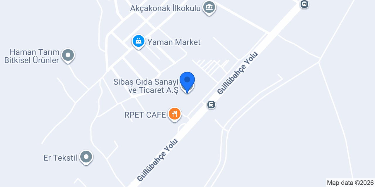 Sibaş Gıda Sanayi ve Ticaret A.Ş. konumu