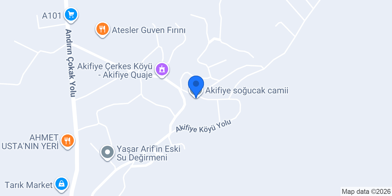 Akifiye İlköğretim Okulu konumu