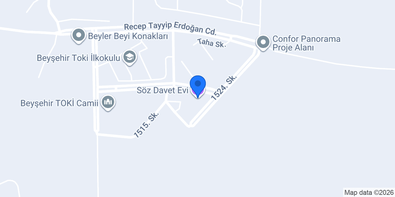 Söz Davet Evi konumu