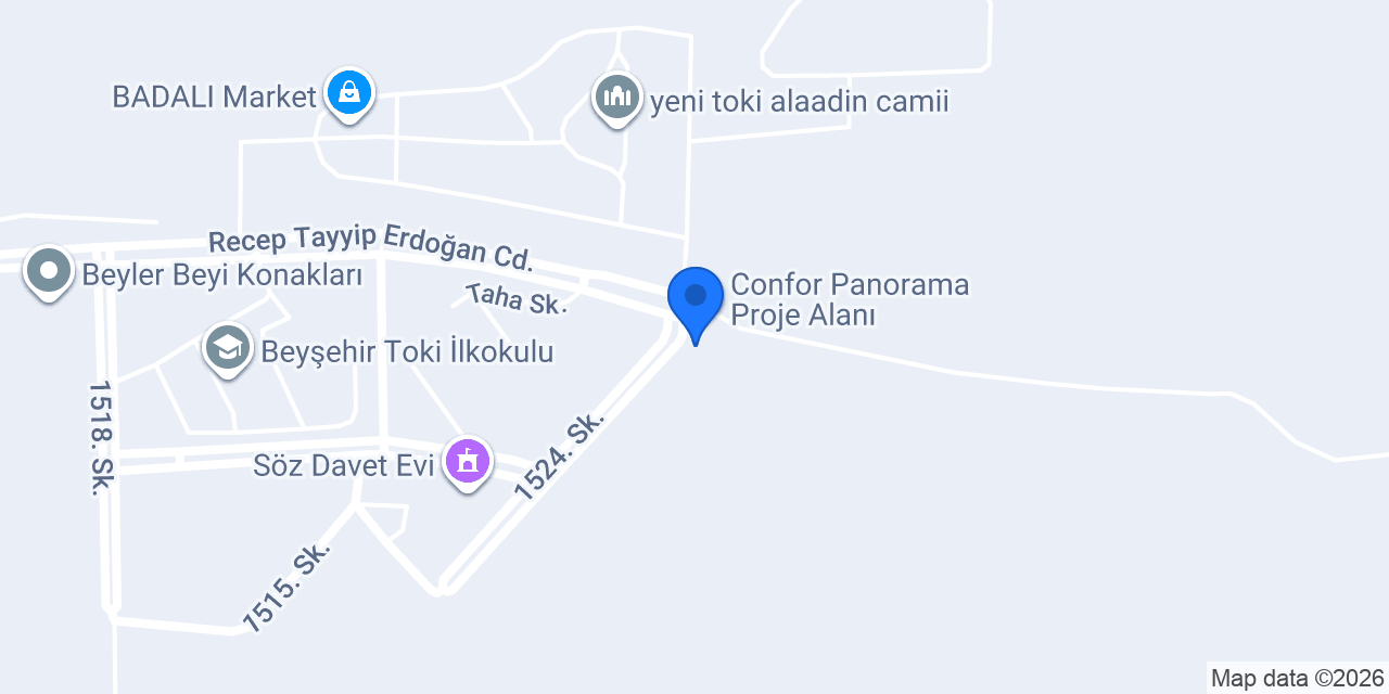 Confor Panorama Sitesi konumu