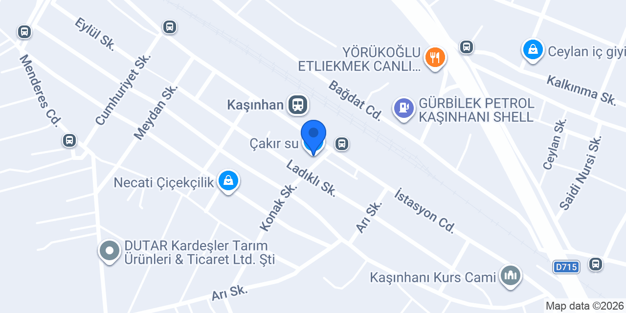 Çakır su konumu