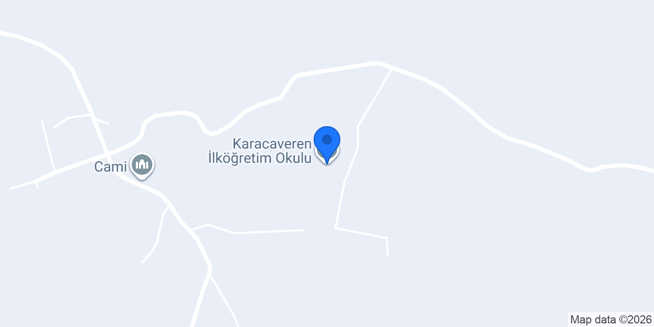Karacaveren İlköğretim Okulu konumu
