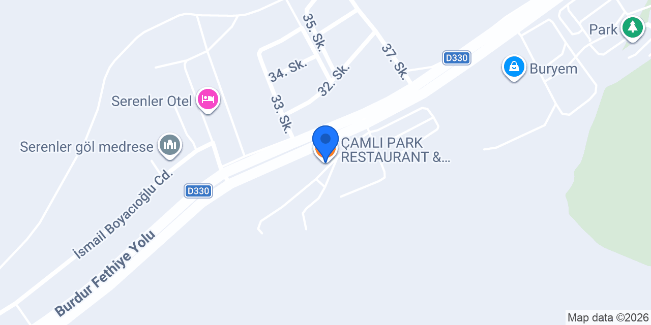 ÇAMLI PARK RESTAURANT & DAVET SALONU konumu