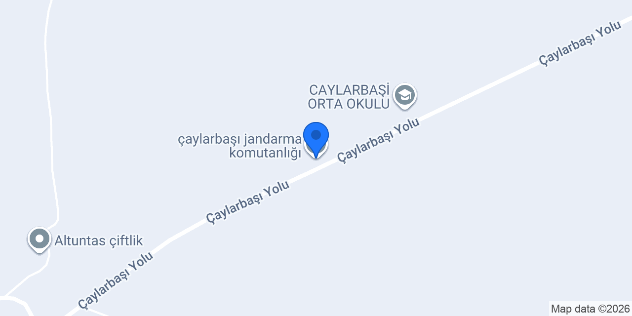 çaylarbaşı jandarma komutanlığı konumu