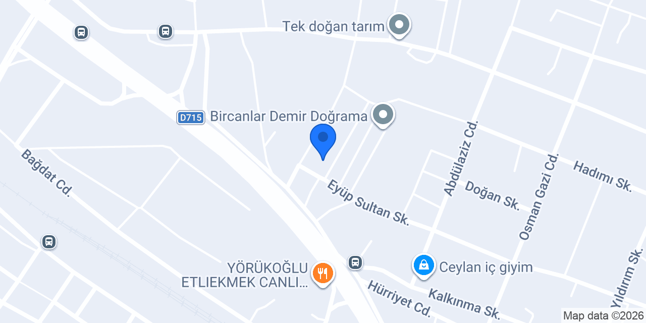 İçöz Makina konumu
