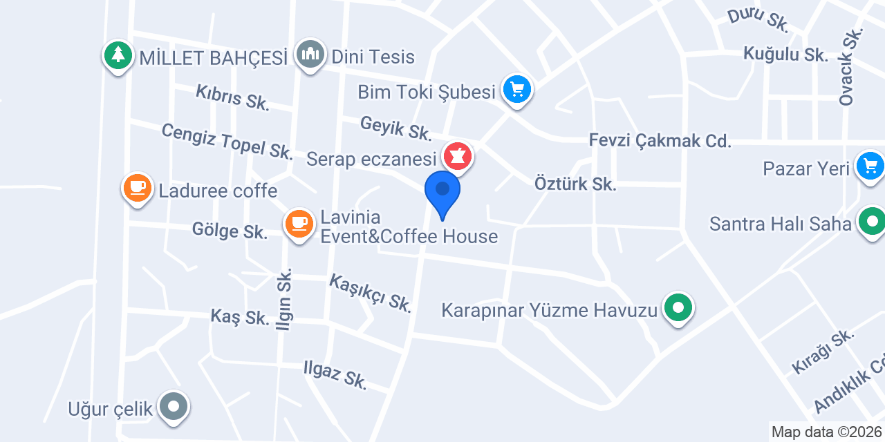 Hira Moda Evi konumu
