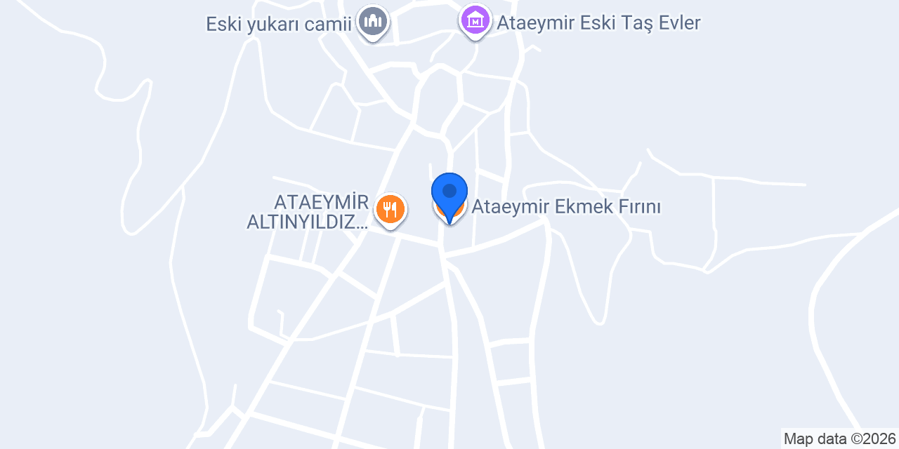 Ataeymir Ekmek Fırını konumu