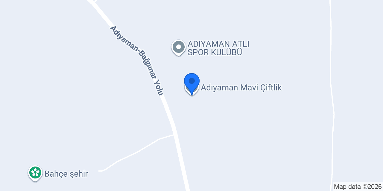 Adıyaman Mavi Çiftlik konumu