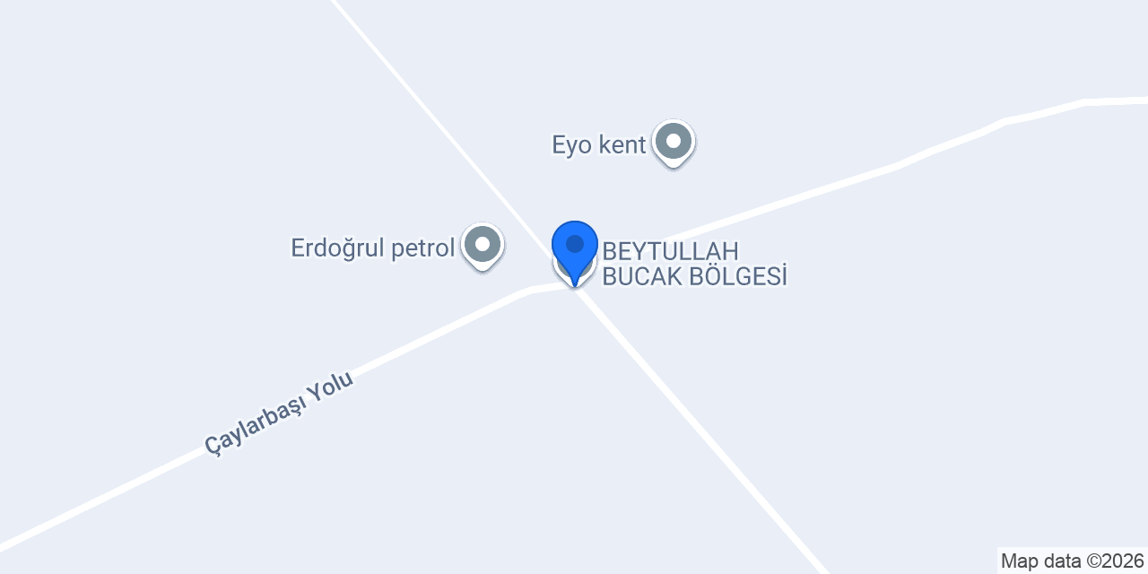 BEYTULLAH BUCAK BÖLGESİ konumu