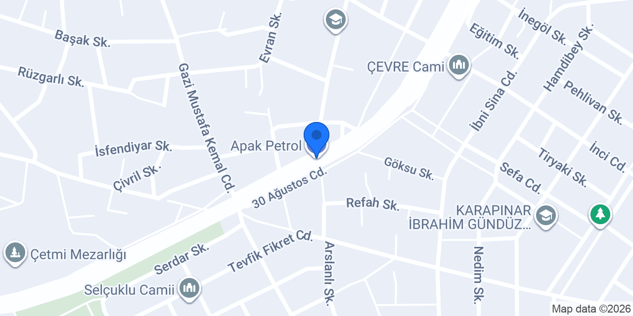 Apak Petrol konumu