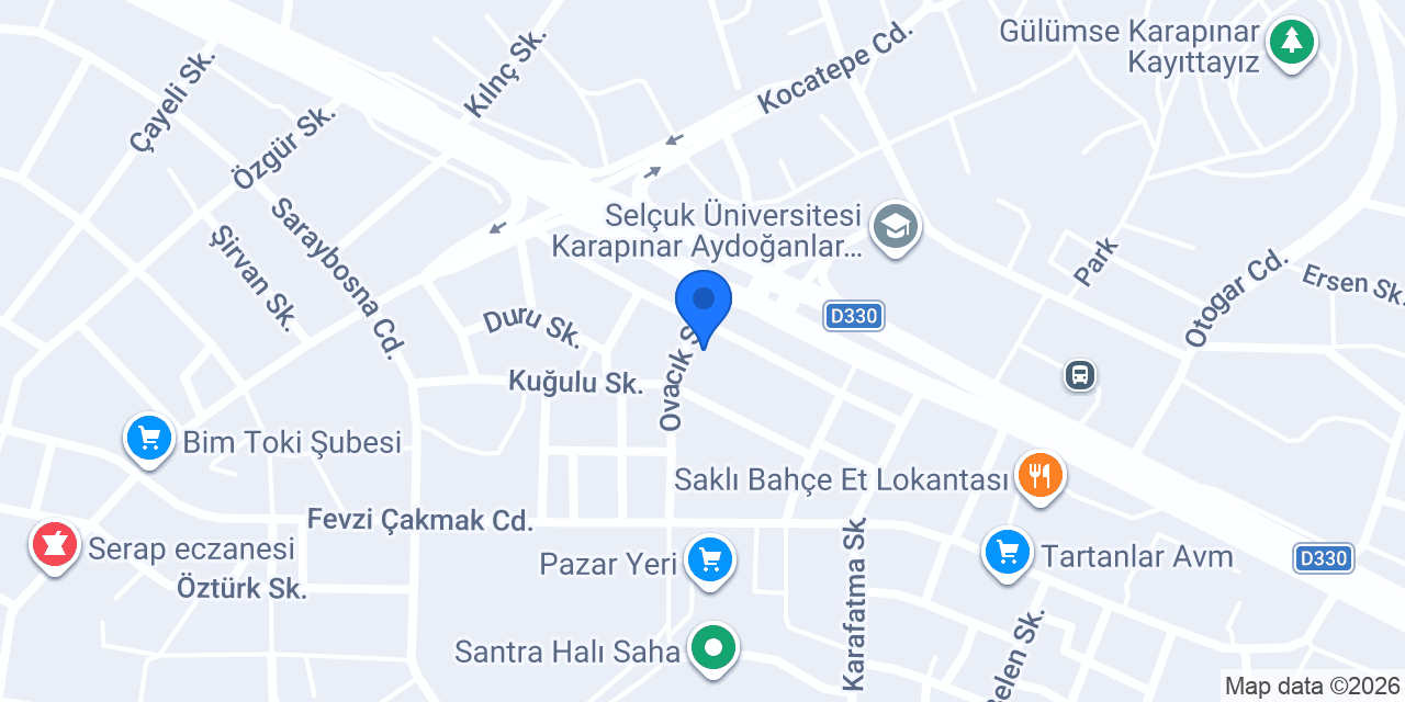 Konya Karapinar konteyner konumu