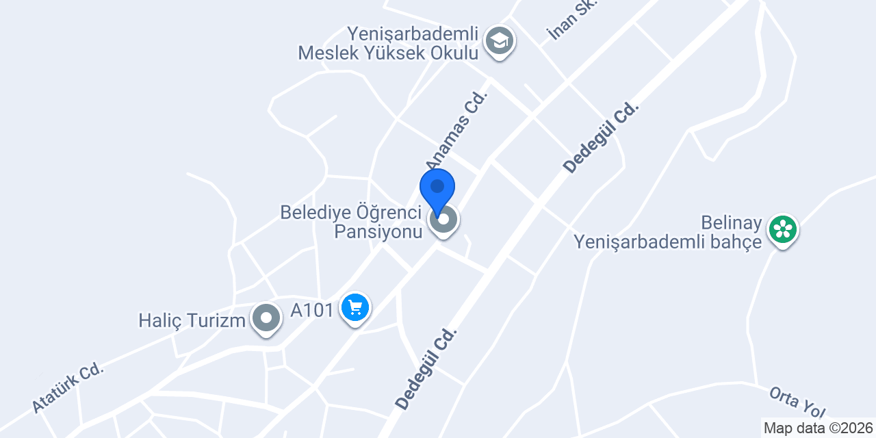 Ptt-yenişarbademli Şubesi konumu