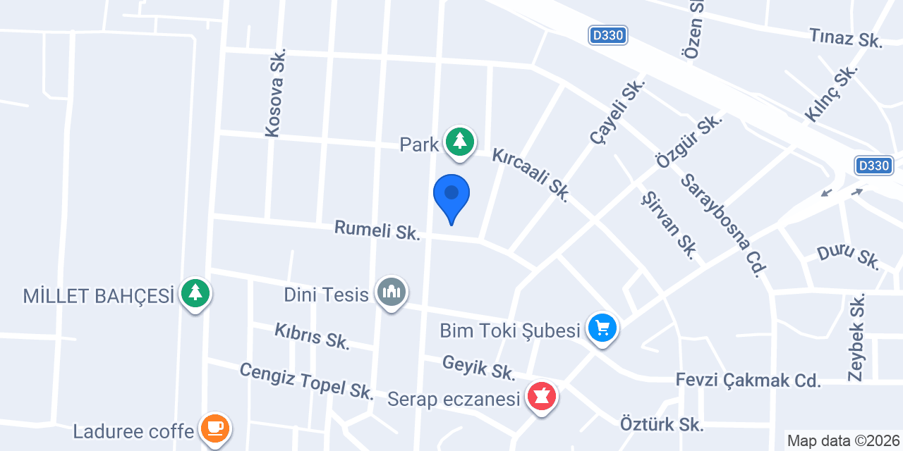 100. Yıl İlkokulu konumu