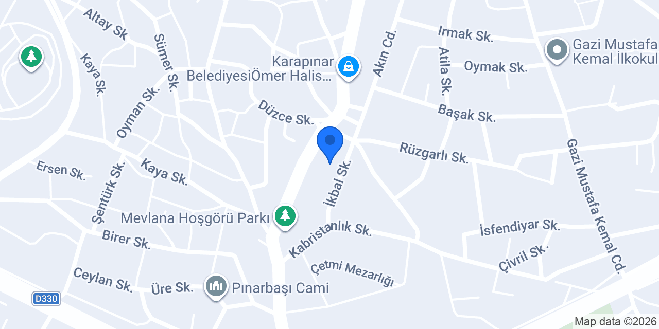 Vehbi Yurt Ortaokulu konumu
