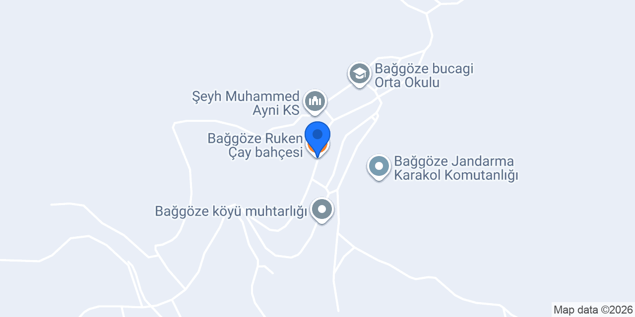Bağgöze Ruken Çay Bahçesi konumu