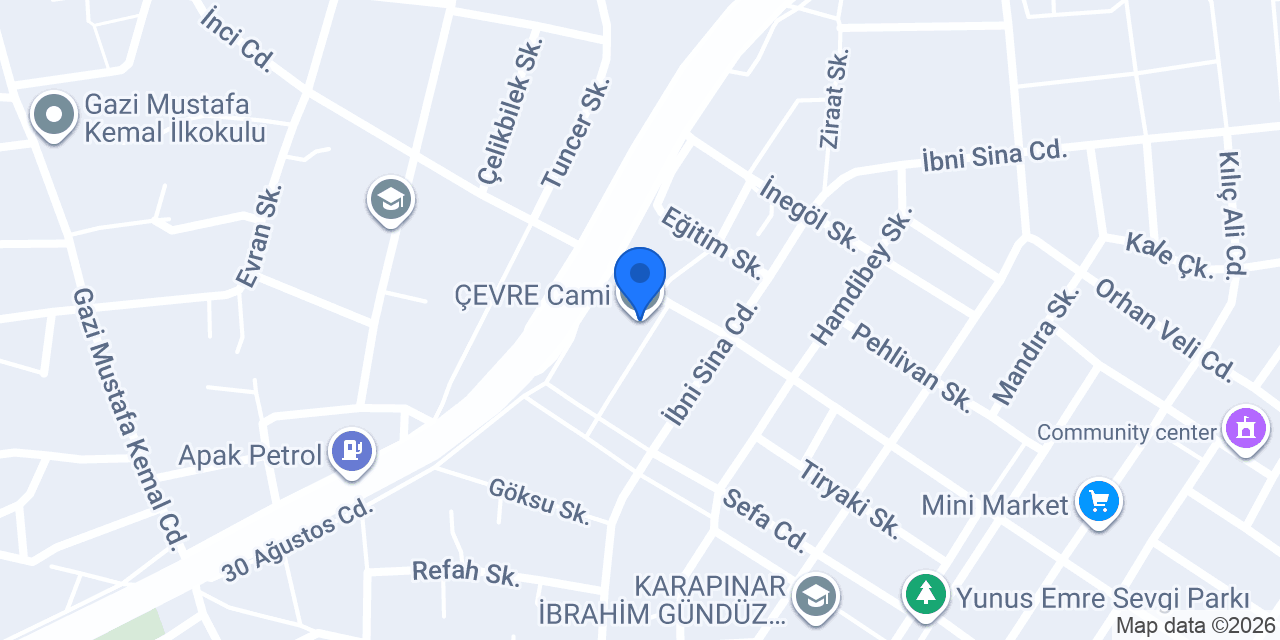 ÇEVRE Cami konumu